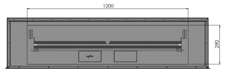 Biokominek automatyczny do zabudowy ETRONIC INSIDE 1500