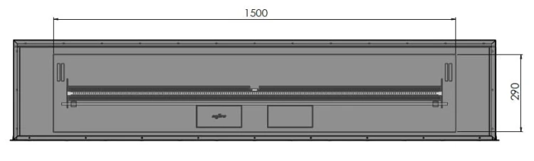Biokominek automatyczny do zabudowy ETRONIC INSIDE 1800