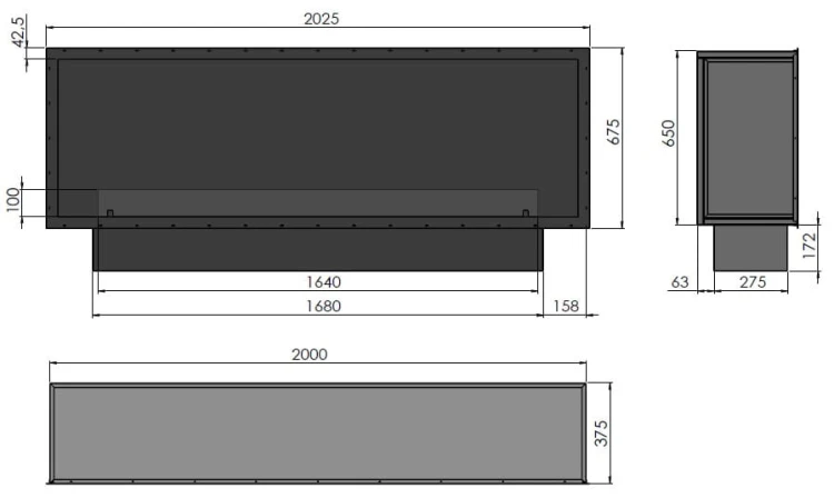 Biokominek automatyczny do zabudowy ETRONIC INSIDE 2000