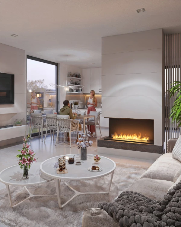 Biokominek automatyczny do zabudowy ETRONIC INSIDE L 1200