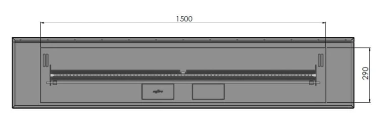 Biokominek automatyczny do zabudowy ETRONIC INSIDE C 1800
