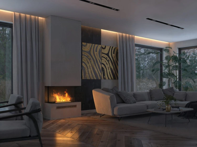 Wkład kominek elektryczny INVAPO INSIDE C800 Multicolour Opti-Myst