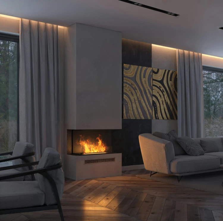 Wkład kominek elektryczny INVAPO INSIDE C800 Multicolour Opti-Myst