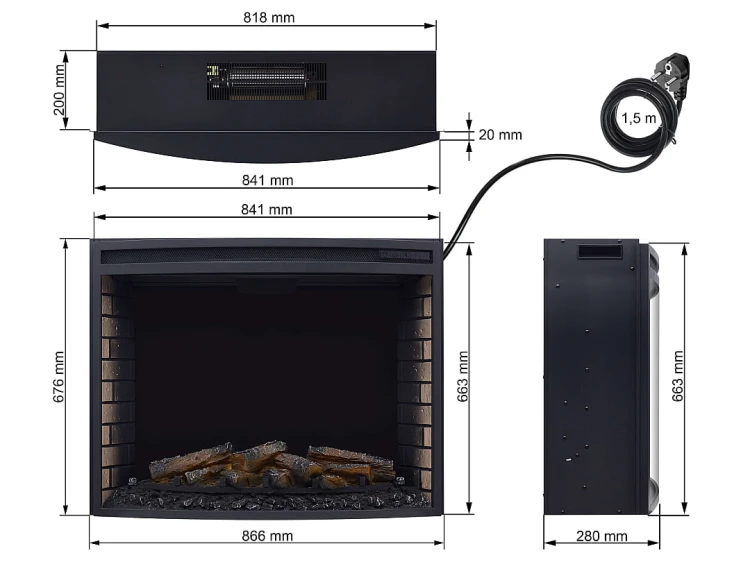 Wkład kominkowy elektryczny ArtiFlame AF33