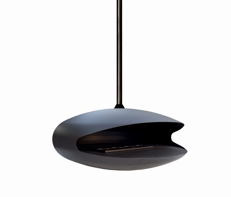 Biokominek sufitowy, obrotowy 360° TENORIO 750