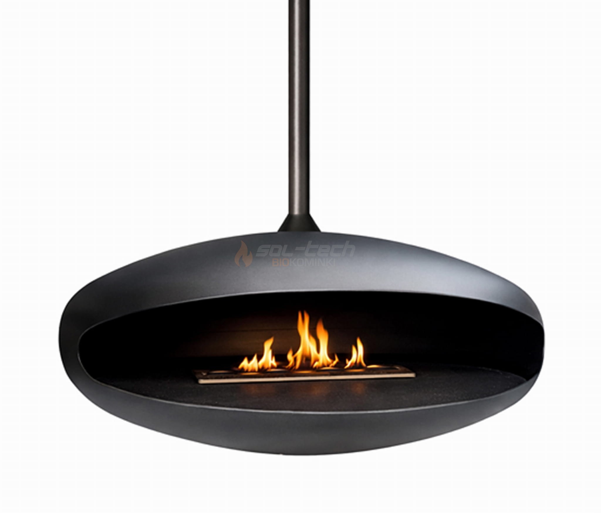 Biokominek sufitowy, obrotowy 360° TENORIO 750