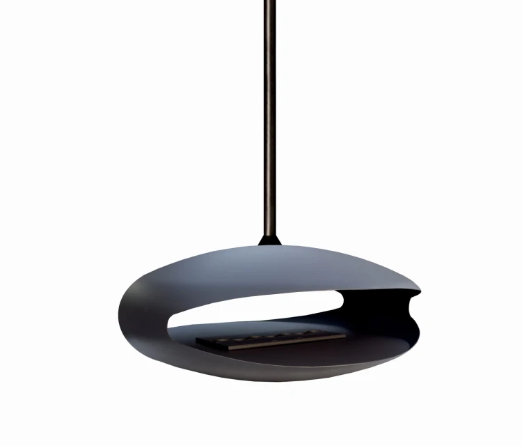 Biokominek sufitowy, obrotowy 360° TENORIO 750