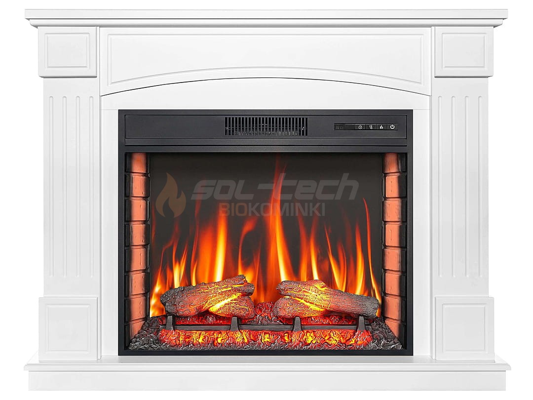 Kominek elektryczny portalowy ArtiFlame Boston AF28S biały