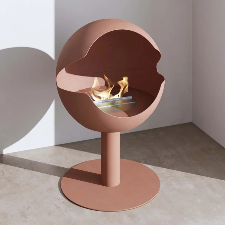 Biokominek wolnostojący VAUNI GLOBE HIGH SUNSET