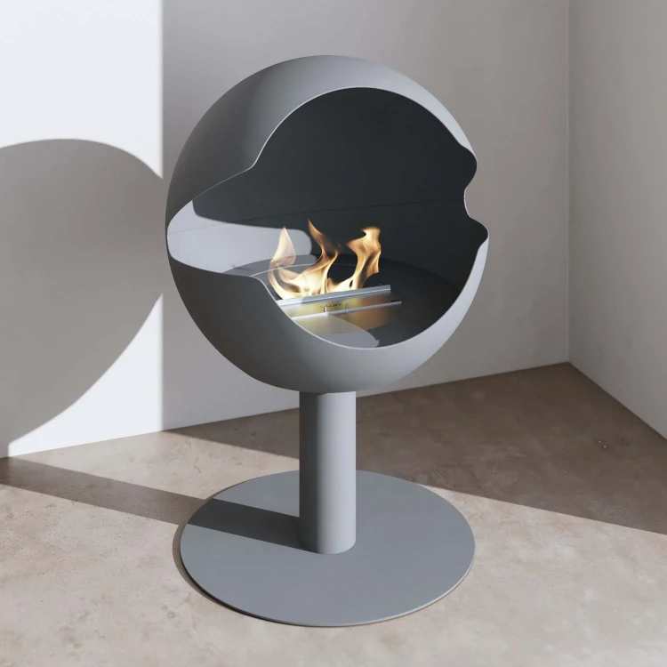 Biokominek wolnostojący VAUNI GLOBE HIGH MOONDUST