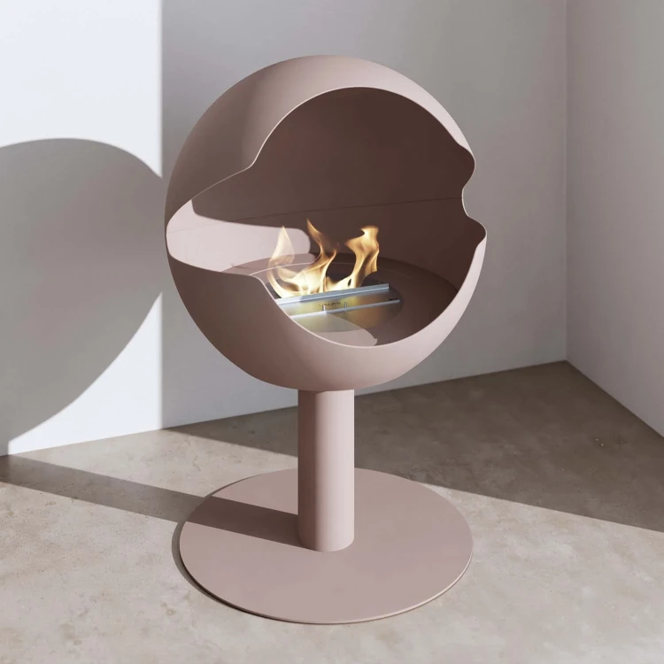 Biokominek wolnostojący VAUNI GLOBE HIGH CORAL