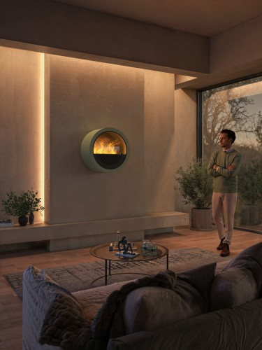 Kominek elektryczny ścienny INVAPO INCYRCLE WALL 700 Opti-Myst