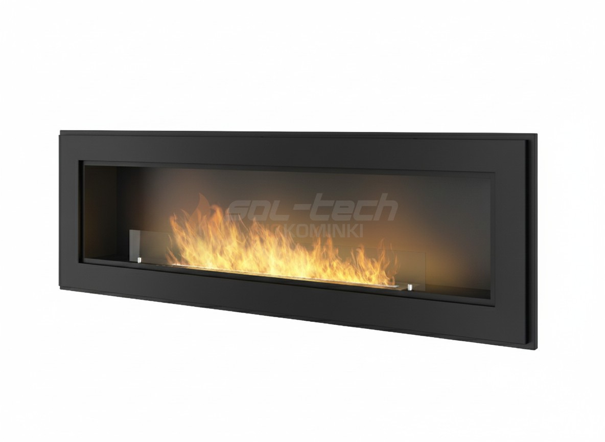 Biokominek do zabudowy FRAME 1500 czarny mat