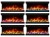 Kominek elektryczny do zabudowy trójstronny 3D ArtiFlame AF50TS