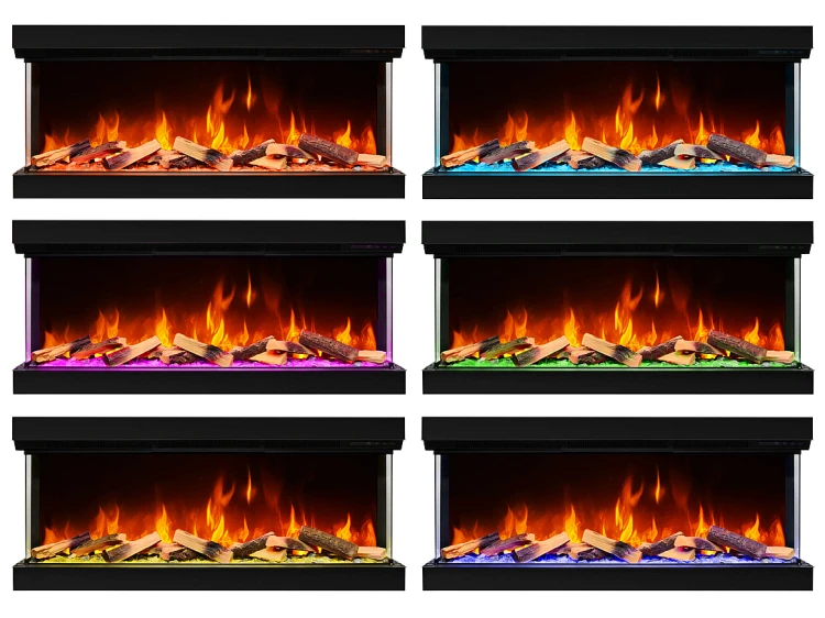 Kominek elektryczny do zabudowy trójstronny 3D ArtiFlame AF50TS