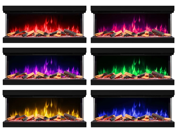 Kominek elektryczny do zabudowy trójstronny 3D ArtiFlame AF50TS