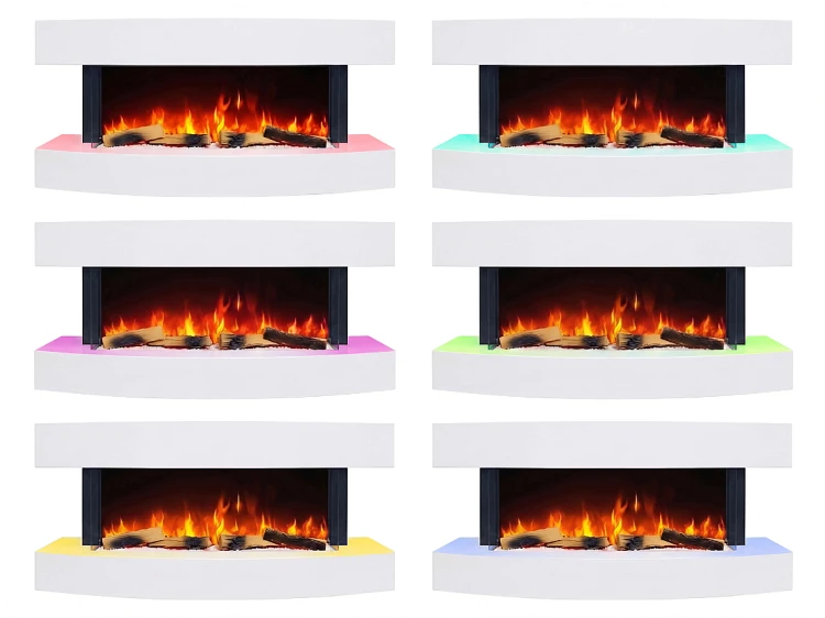 Kominek elektryczny ArtiFlame Lofoten AF48 121 cm 3D Wi-Fi biały