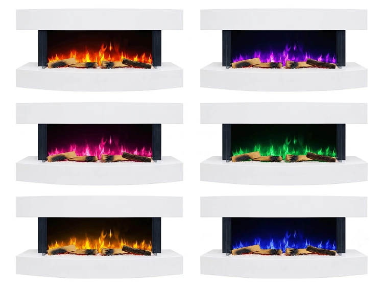 Kominek elektryczny ArtiFlame Lofoten AF48 121 cm 3D Wi-Fi biały