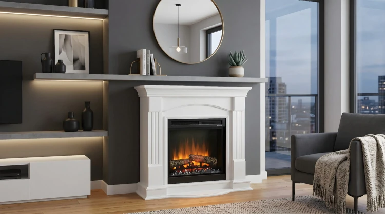 Kominek elektryczny portalowy Dimplex Campana White Optiflame