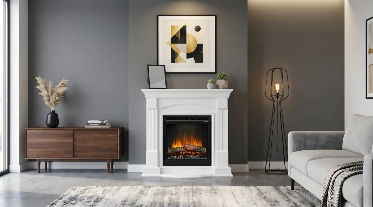 Kominek elektryczny portalowy Dimplex Campana White Optiflame