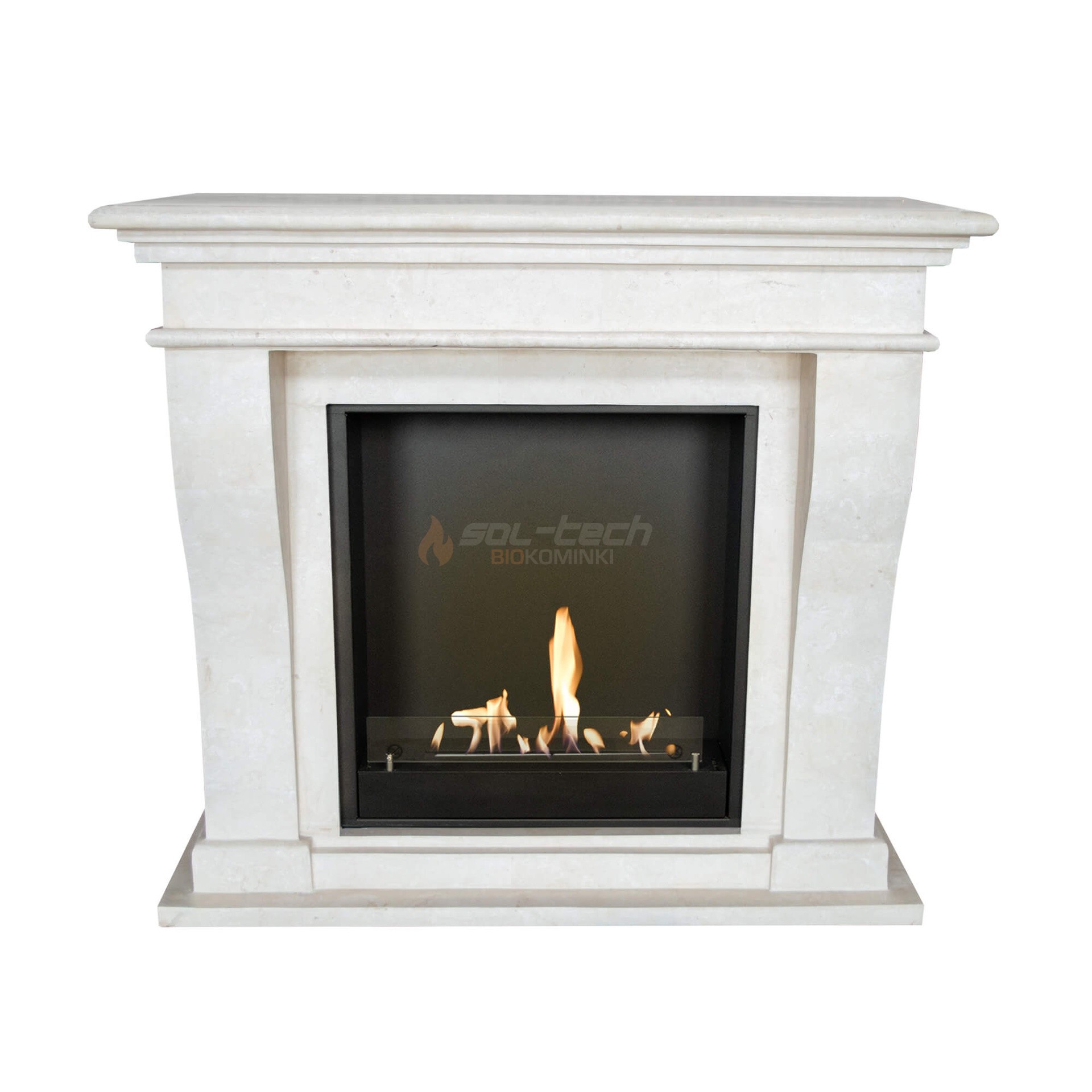 Kreta bioethanol fireplace (Bioethanol, Polished white natural stone).jpg