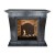 Kreta bioethanol fireplace (Bioethanol medaillon, Polished anthracite natural stone).jpg