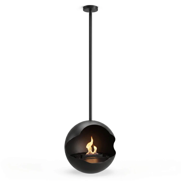 Biokominek sufitowy Xaralyn Halo Base czarny 60 cm