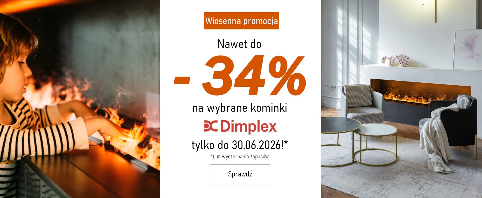 Kominki  Dimplex z rabatem do  -34%